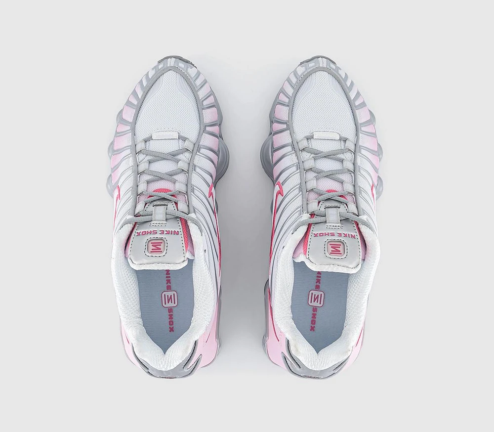 Nike Shox TL Trainers Metalic Platinum Pinksicle Pink Foam White
