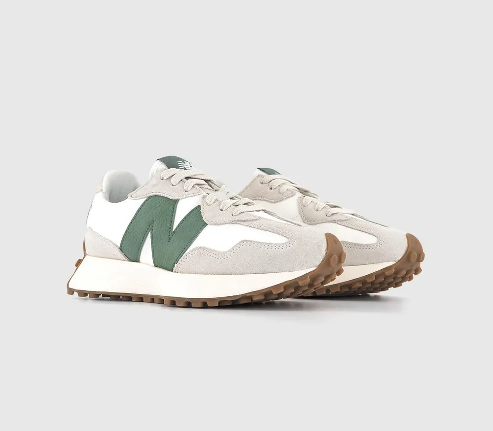 New Balance 327 Trainers Nori Offwhite Grey Green - Men's