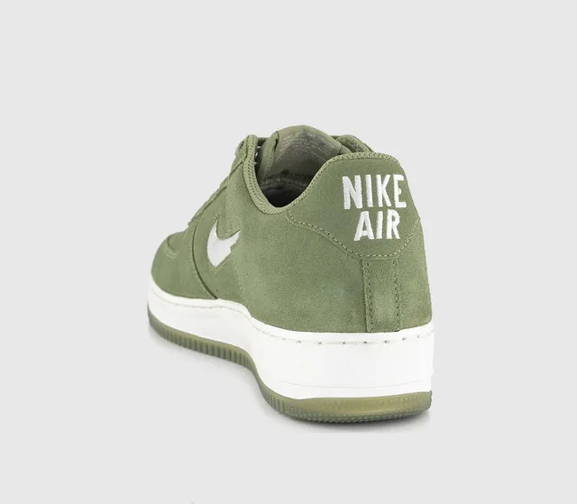 Nike air force 1 07 trainers medium olive white gum on sale