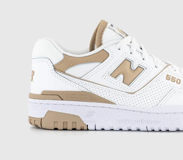 New Balance BB550 Trainers White Sand - Women's | King's Cross