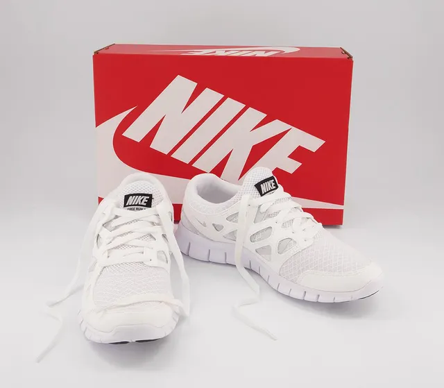 Nike white hot sale free run