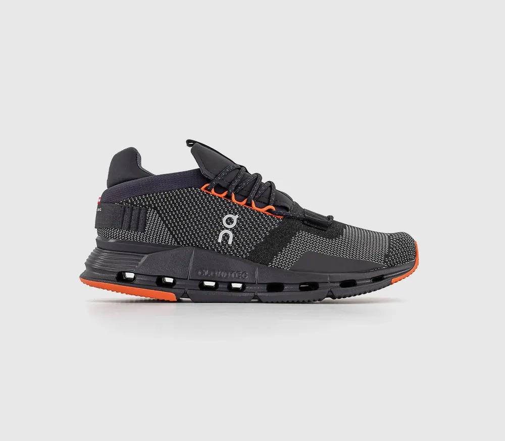 On Running Cloudnova Trainers Black Flame - Men's | King's Cross