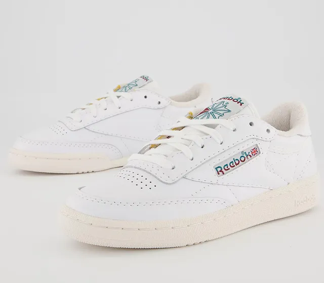 Reebok classic club c vintage trainers store in chalk