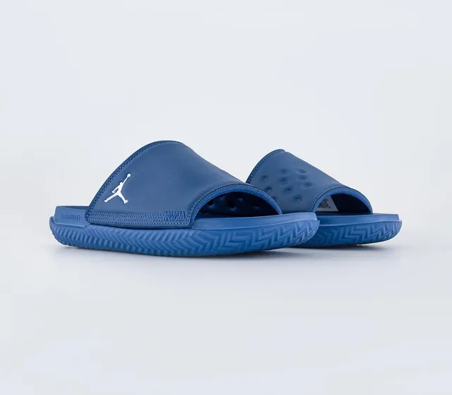 Blue 2024 jordan slippers