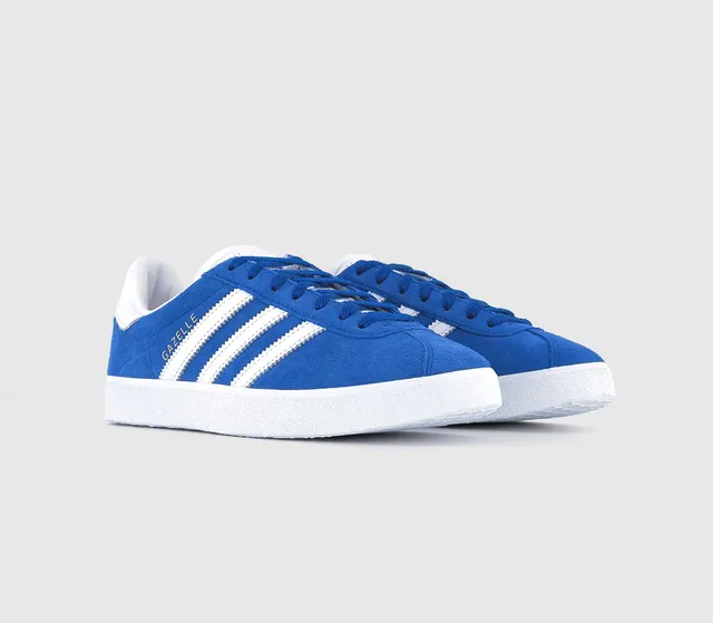 Adidas gazelle trainers royal cheap blue/white