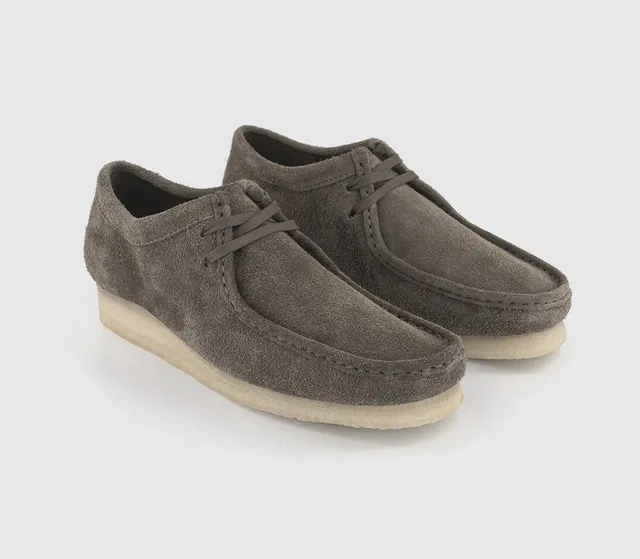 Clarks hot sale grey nubuck