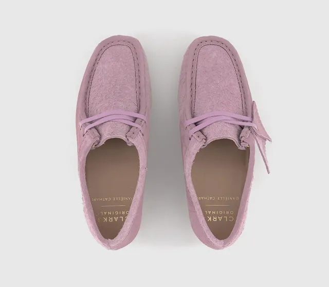 Lavender clark hot sale wallabees