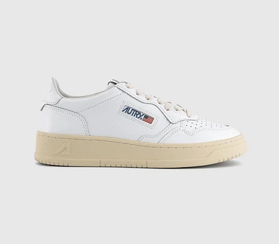 AUTRY Medalist Low Trainers Leather White Space - Men's