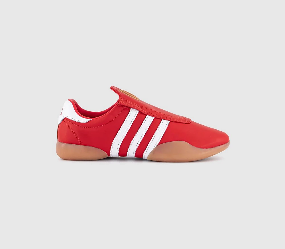国内配送 adidas TAEKWONDO MEI BALLET W F.WHITE/B.SCARLET/GUM Adidas - Taekwondo Mei Ballet Shoes in Cloud White, Better