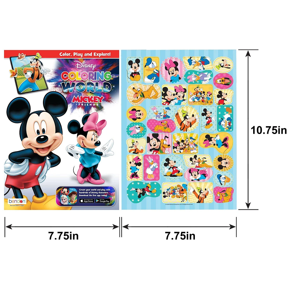 PartyCity Mickey Mouse & Friends Jumbo Paper Coloring & Activity Book