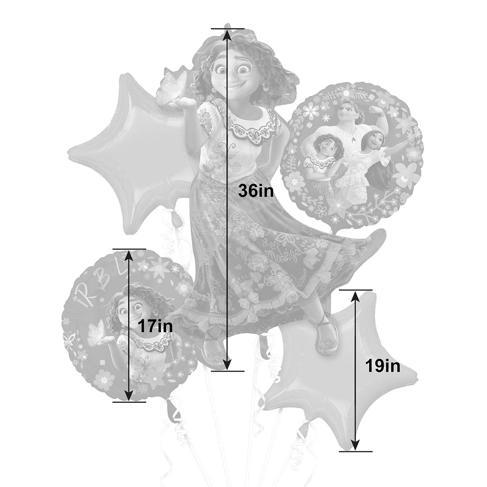 PartyCity Encanto Foil Balloon Bouquet, 5pc Hamilton Place