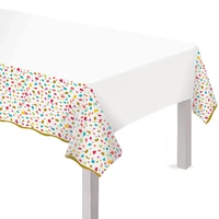 PartyCity Rainbow Terrazzo Plastic Table Cover, 54in x 102in | Hamilton ...