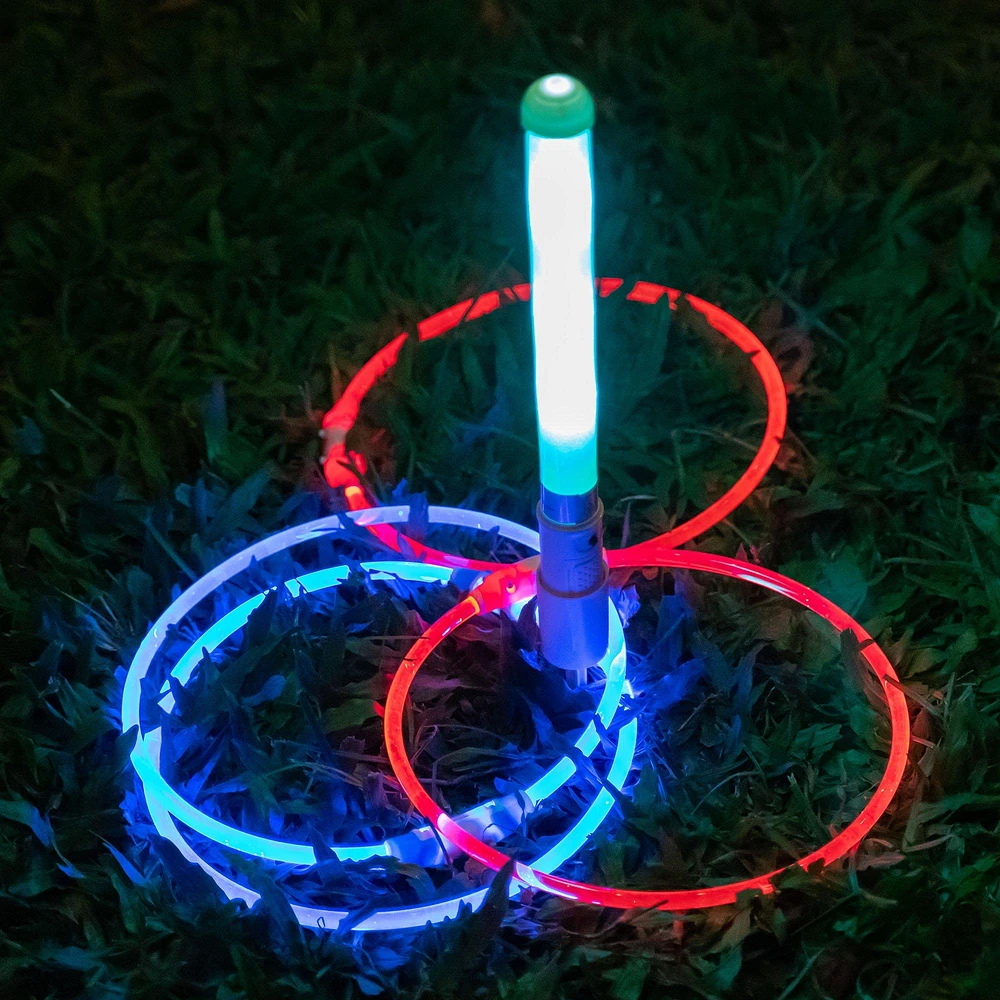 Ring Toss Game For Kids And Adults, Rechargeable LED Ring Toss