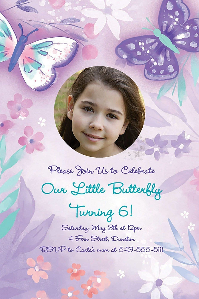 PartyCity Custom Flutter Photo Invitations | Hamilton Place