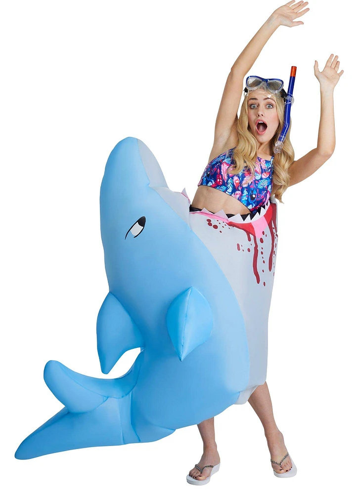 Shark Fancy Dress Fan Inflatable Costume Suit | Harvey Norman