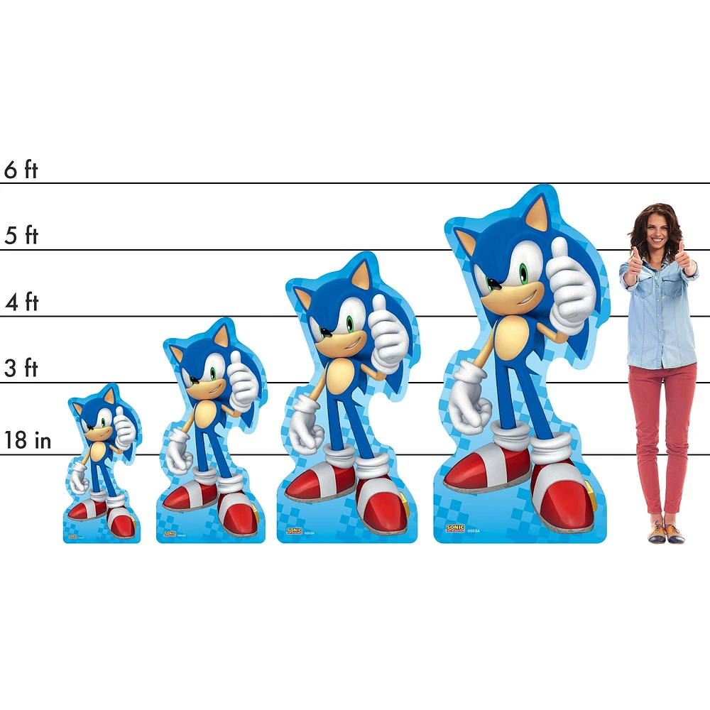 PartyCity Sonic the Hedgehog Pose Life-Size Cardboard Cutout | Hamilton ...