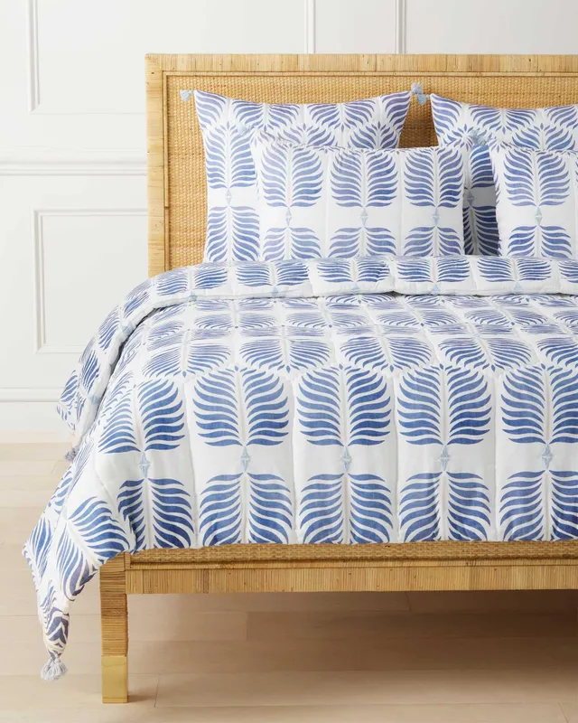 Serena & Lily Seahaven Euro Sham hot French Blue