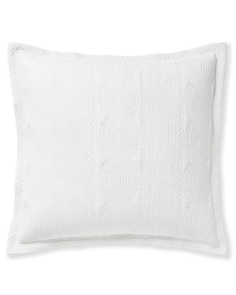 Newest Serena and Lily Newport Sham White Cotton