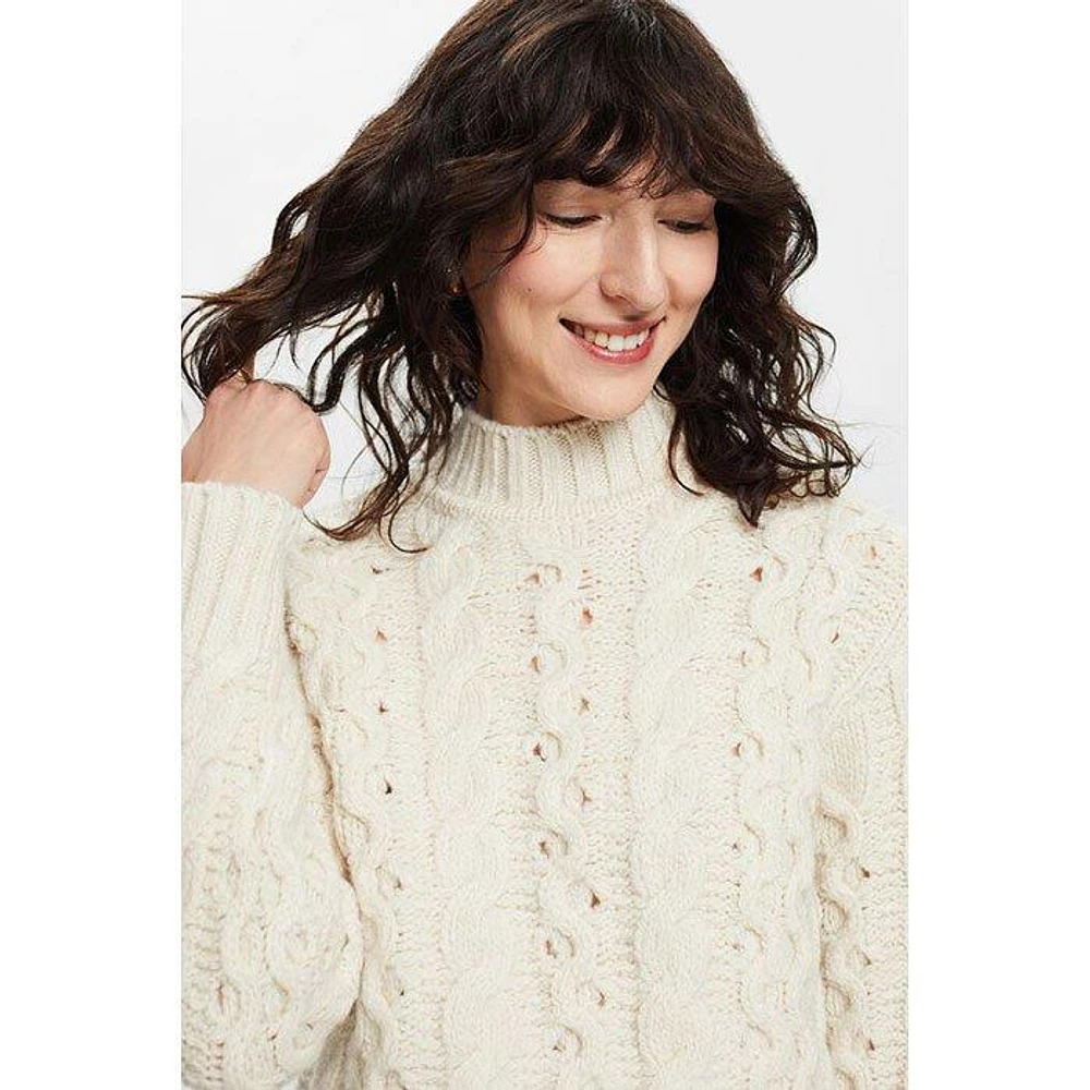 Cable Knit V-Neck Sweater | Ardene