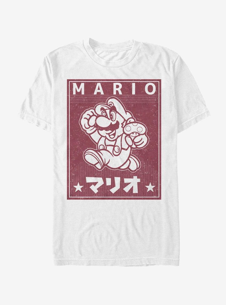 Boxlunch Nintendo Super Mario Japanese Text T-Shirt | Hamilton Place