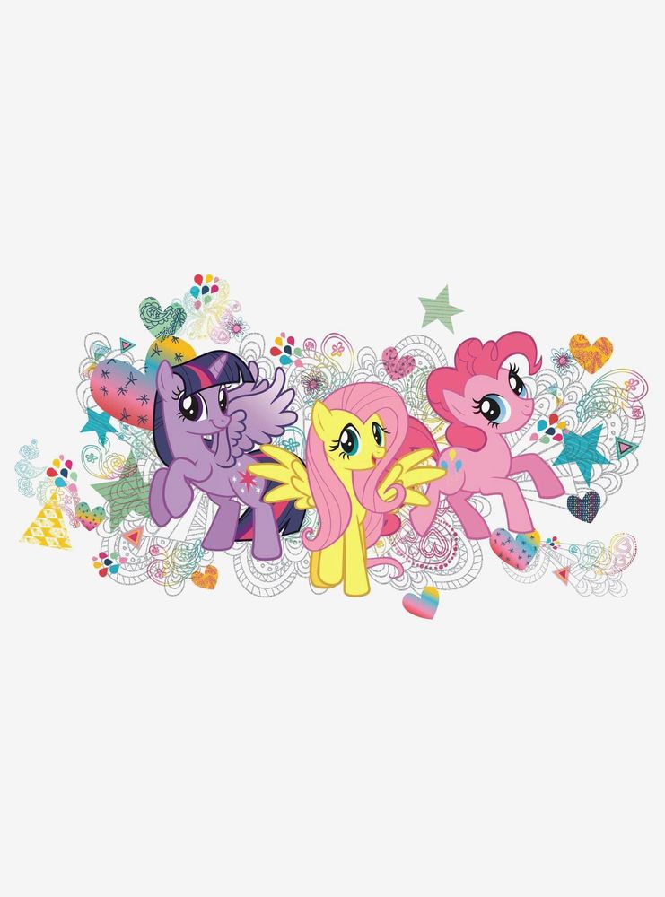 Boxlunch My Little Pony Wall Graphix Peel And Stick Giant Wall Decals