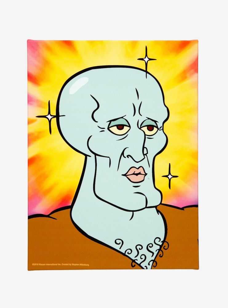 Hot Topic Spongebob Squarepants Handsome Squidward Mini Canvas Art Bramalea City Centre 