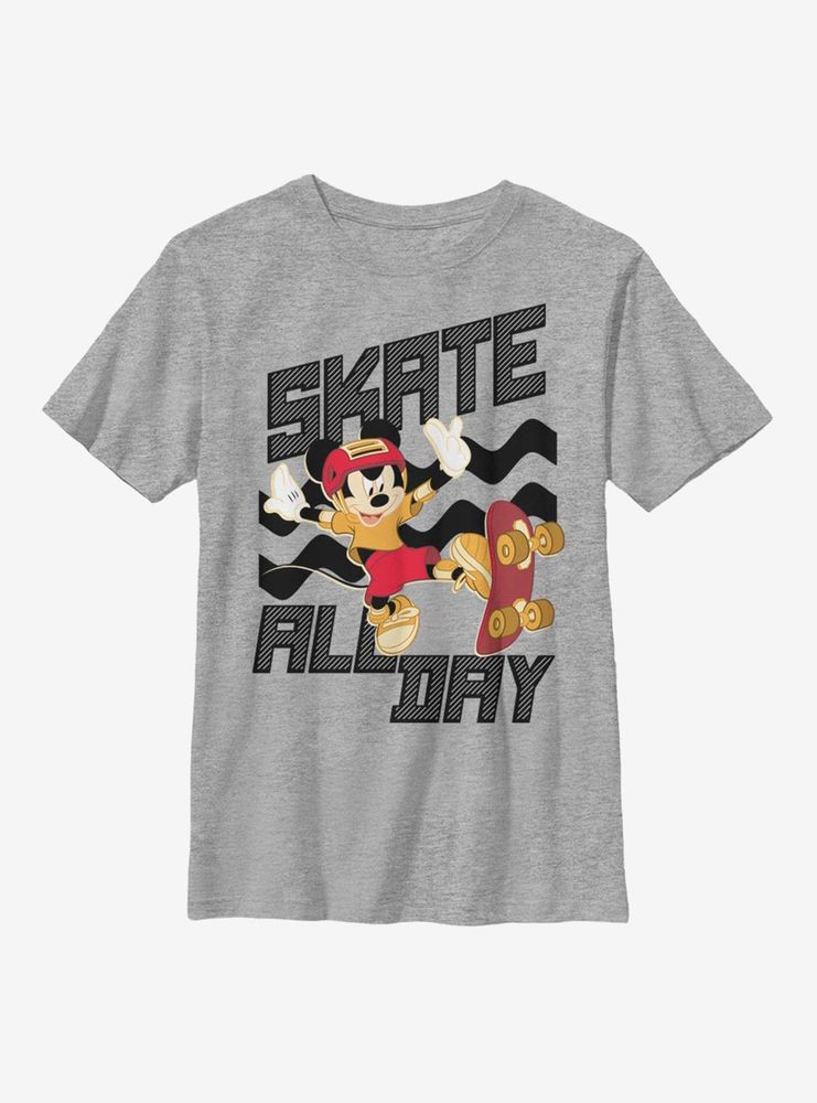 Boxlunch Disney Mickey Mouse Skate All Day Youth T-Shirt