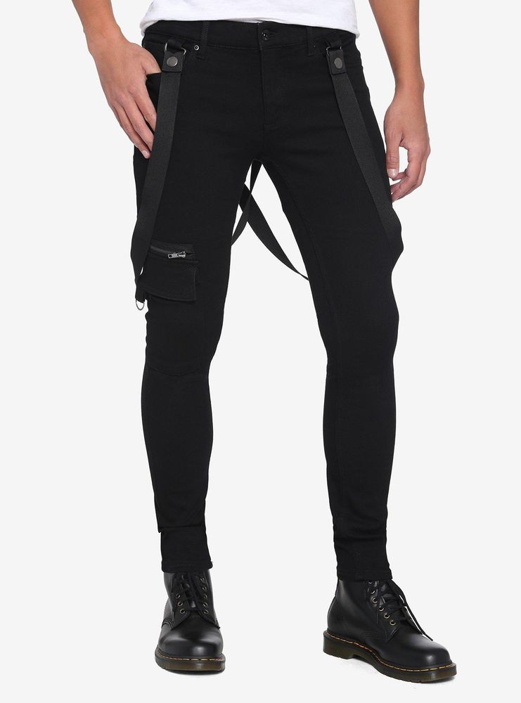 Hot Topic HT Denim Black Bondage Stinger Jeans | Mall of America®