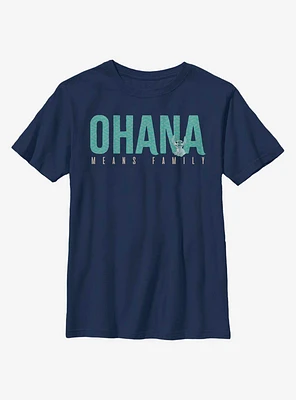 Lilo & Stitch Disney Lilo And Stitch Ohana Bold Womens T-Shirt at