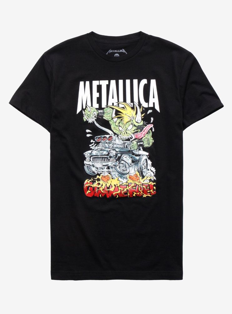 Hot Topic Metallica Gimme Fuel Drag Racer T-Shirt | Mall of America®