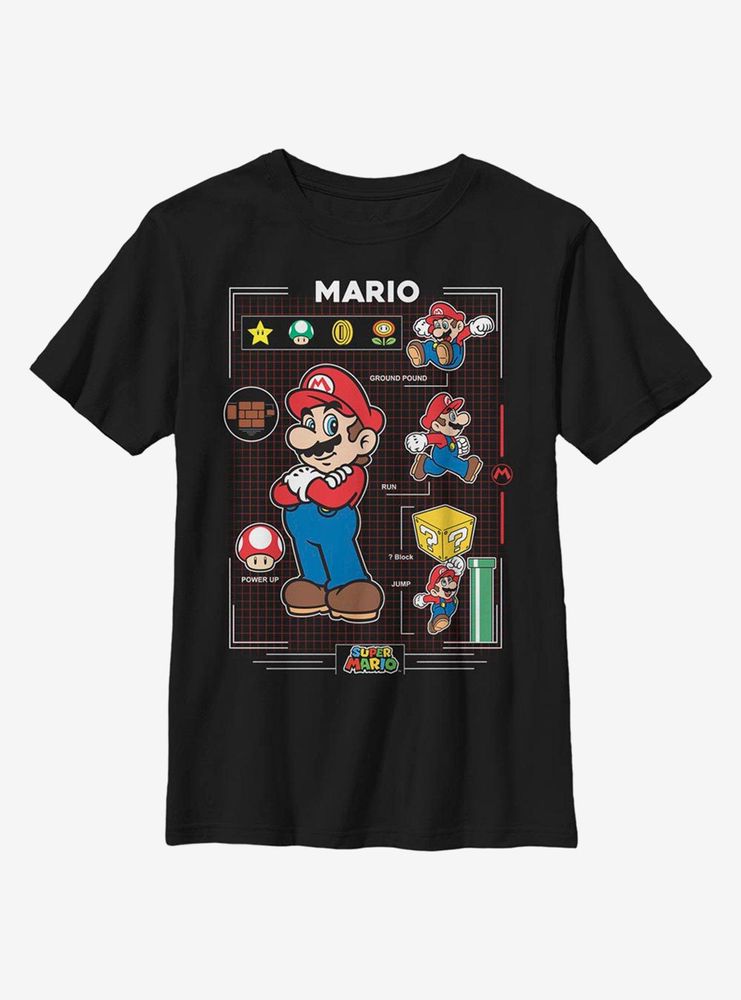 Boxlunch Nintendo Super Mario Grid T-Shirt | Mall of America®