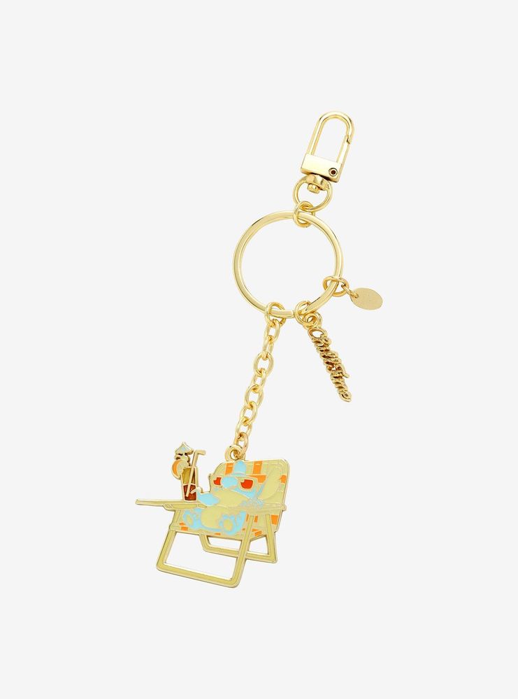 Boxlunch Our Universe Lilo & Stitch Chill Time Enamel Keychain