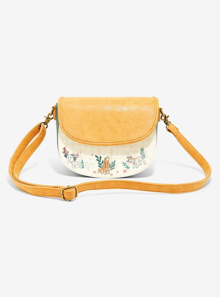 Boxlunch Loungefly Disney Dogs Floral Crossbody Bag - BoxLunch