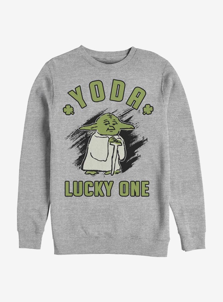 Boxlunch Star Wars Doodle Yoda Lucky Sweatshirt CoolSprings Galleria