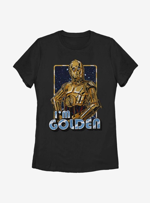 Boxlunch Star Wars Golden C-3PO Womens T-Shirt | Hamilton Place