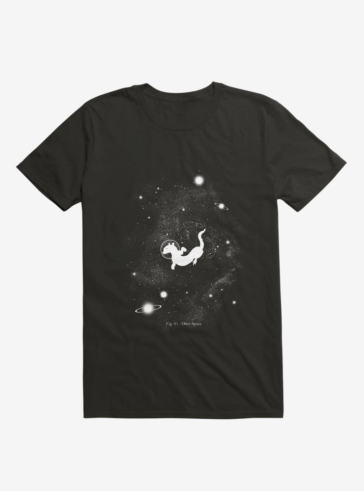 Tee-shirt noir Otter Space homme