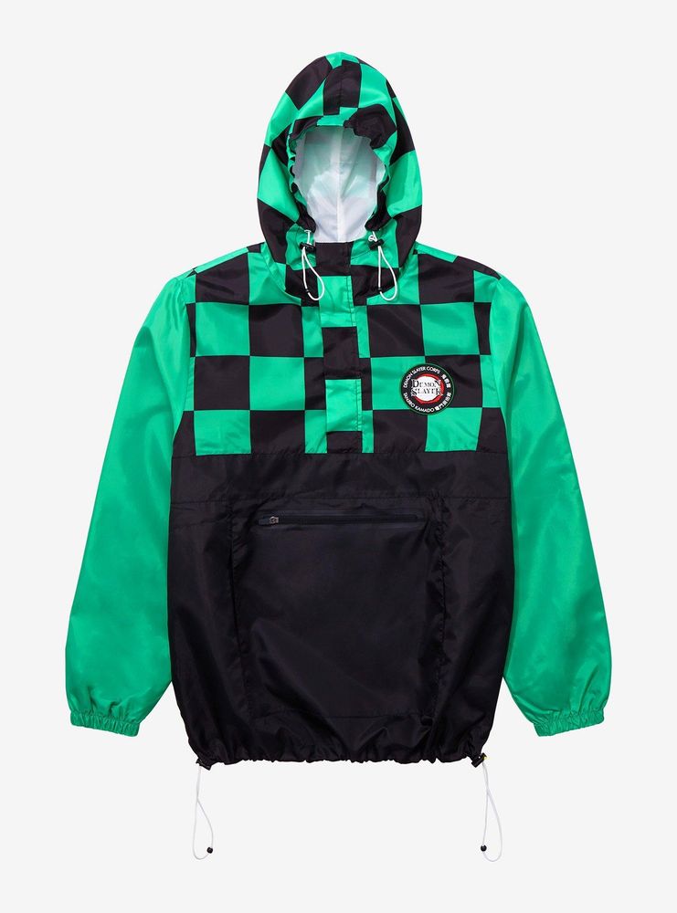 Boxlunch Demon Slayer Kimetsu no Yaiba Tanjiro Kamado Checkered Anorak