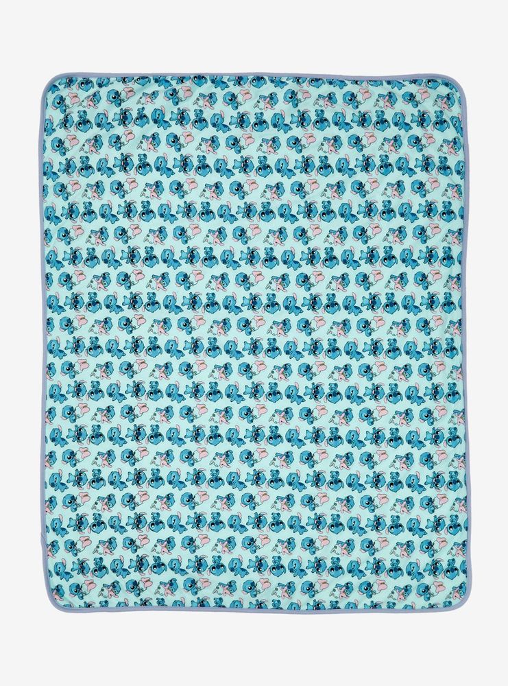 Boxlunch Disney Lilo & Stitch Chibi Stitch Baby Blanket BoxLunch Exclusive Mall of America®