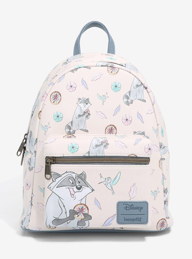 Hot Topic Loungefly Disney Pocahontas Meeko & Flit Mini Backpack | Mall ...