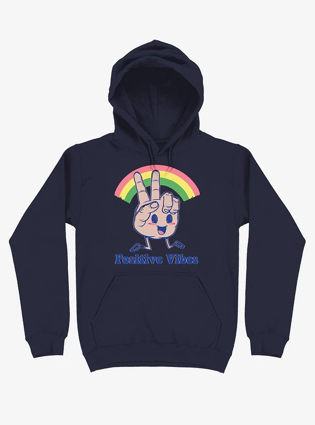 Unisex sueded fleece hoodie - Good Vibes, Positive outlets Vibes