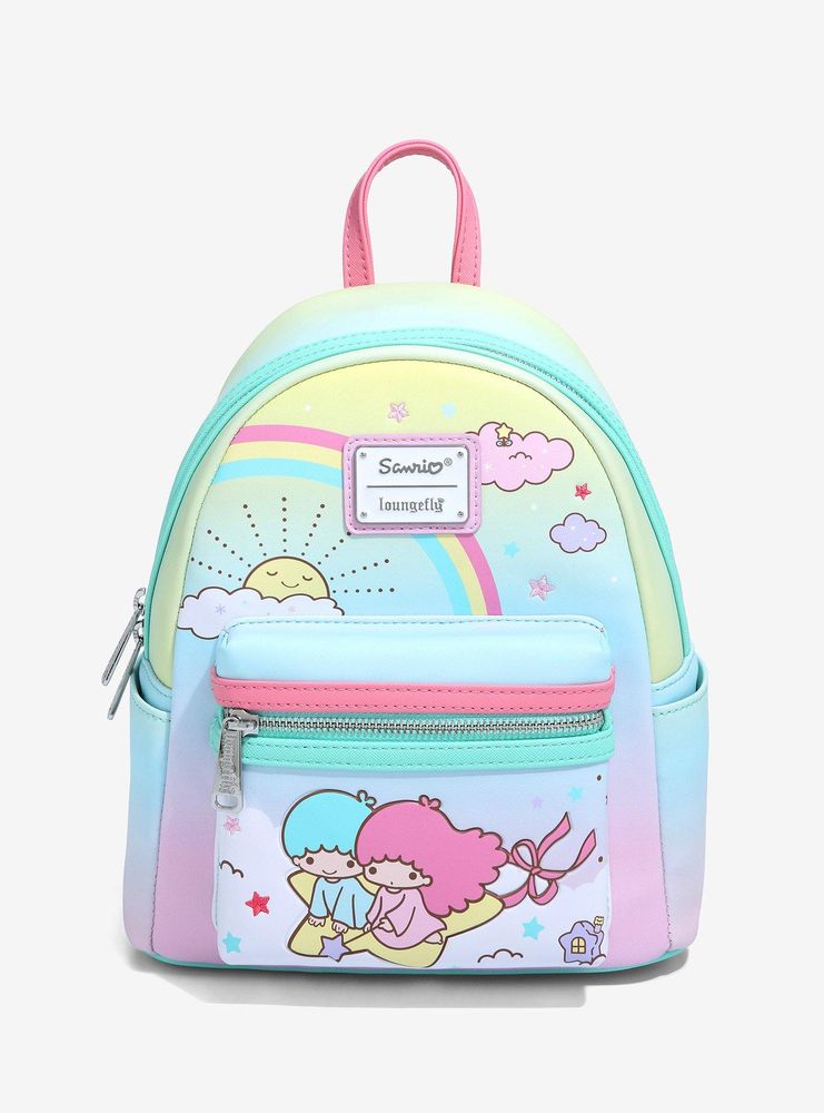 Exclusive sale Loungefly X Sanrio Hello Kitty Rainbow Mini Backpack.New