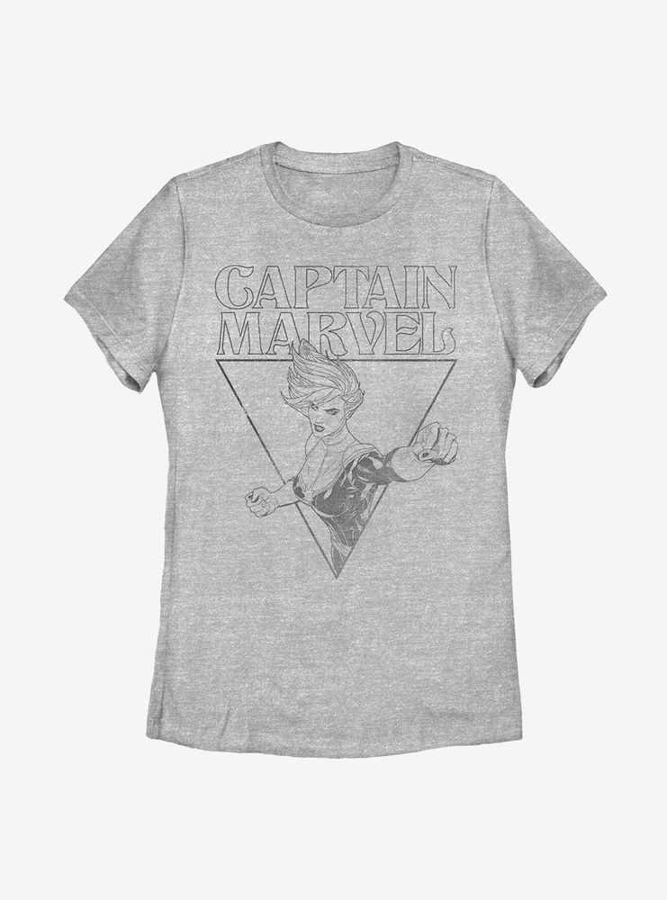 Captain marvel womens t shirt on sale