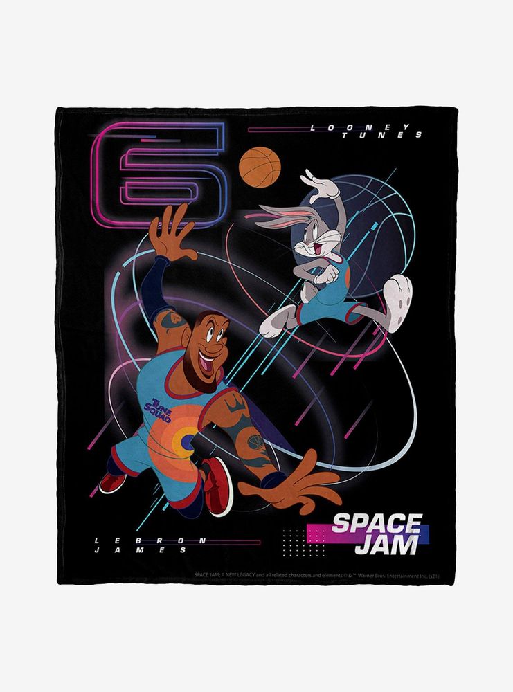 Boxlunch Space Jam A New Legacy Alley Oops Throw Blanket Mall of