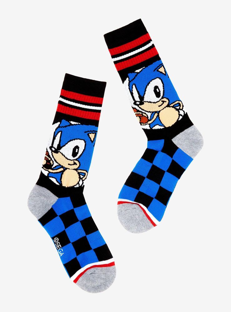 Hot Topic Sonic The Hedgehog Chili Dog Crew Socks | Mall of America®