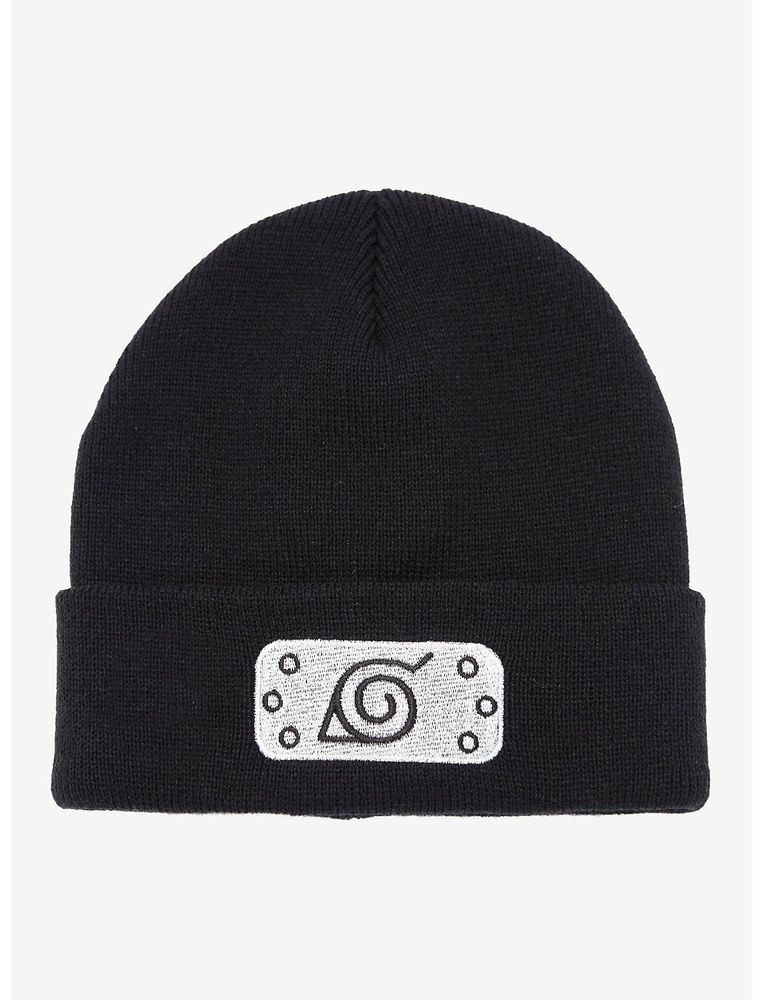 Boxlunch Naruto Shippuden Hidden Leaf Village Headband Cuff Beanie ...