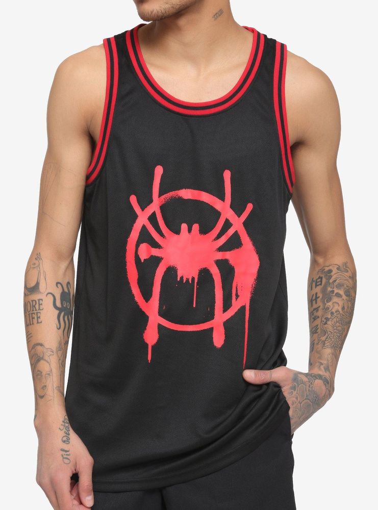 Hot Topic Marvel Spider-Man Miles Morales Basketball Jersey | Mall of ...