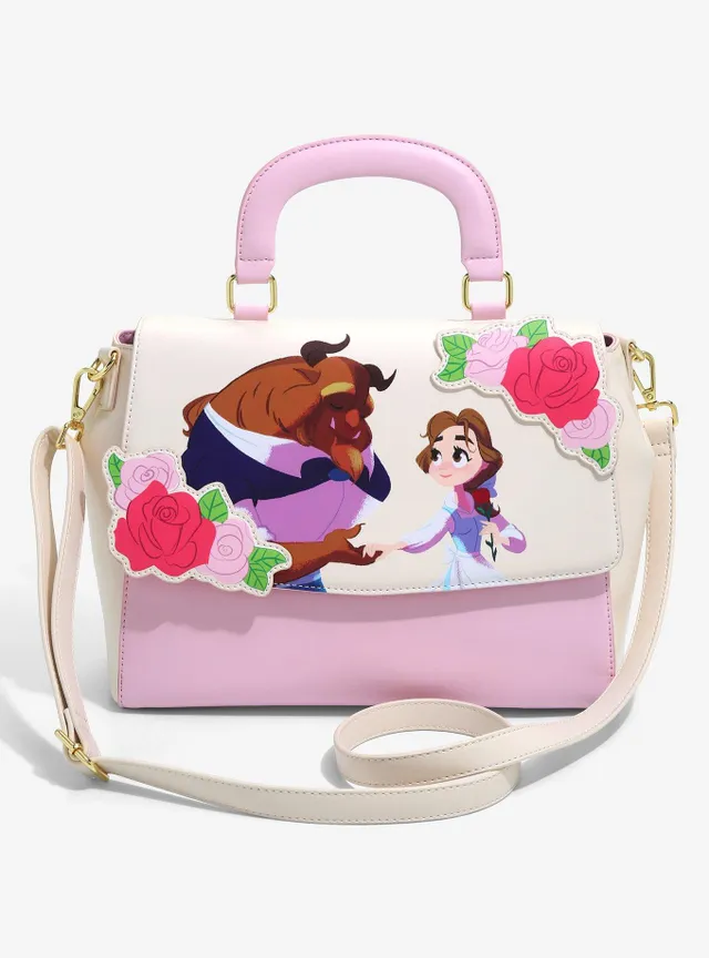 LOUNGEFLY Disney Beauty and the Beast Scenic Stroll Mini sold Backpack and Wallet NWT