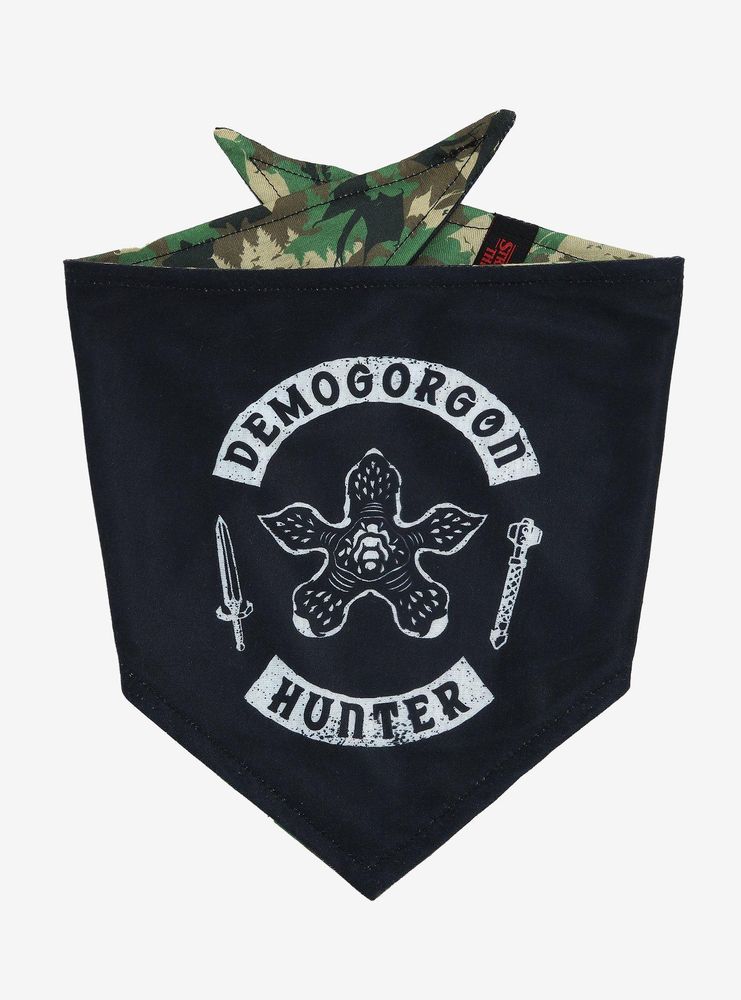 Boxlunch Stranger Things Hunter Reversible Pet Bandana