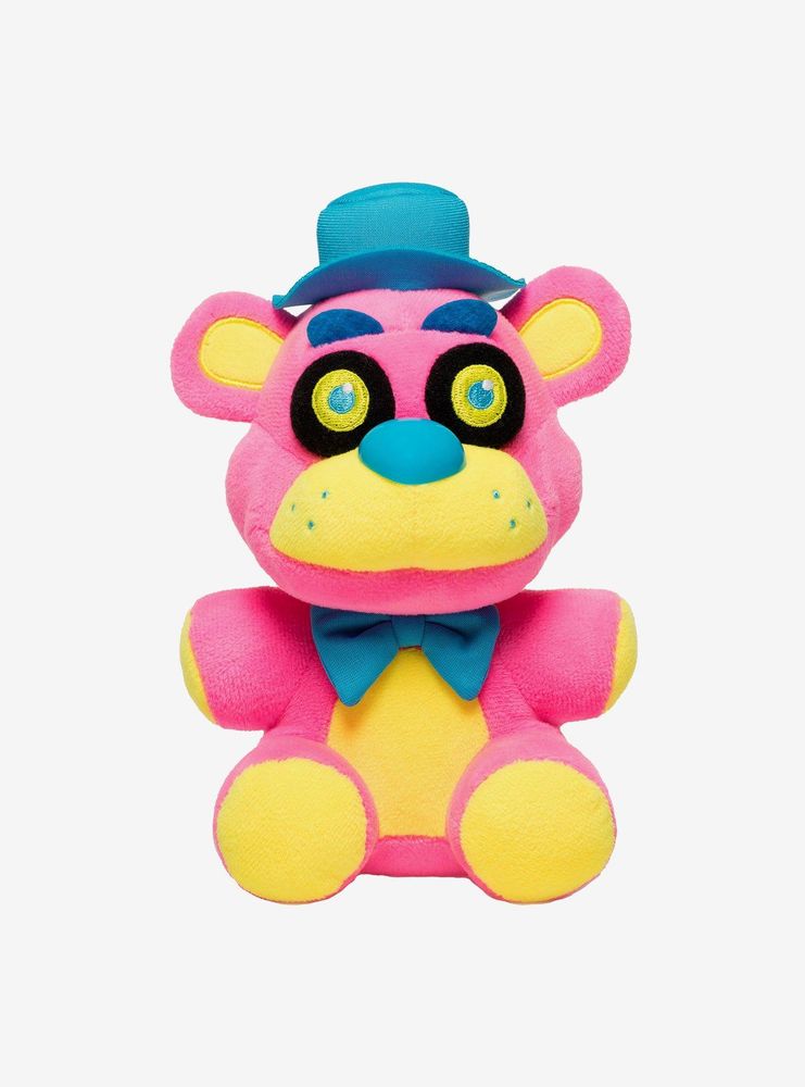 Hot Topic Funko Five Nights At Freddy S Blacklight Plushies Pink Freddy Collectible Plush