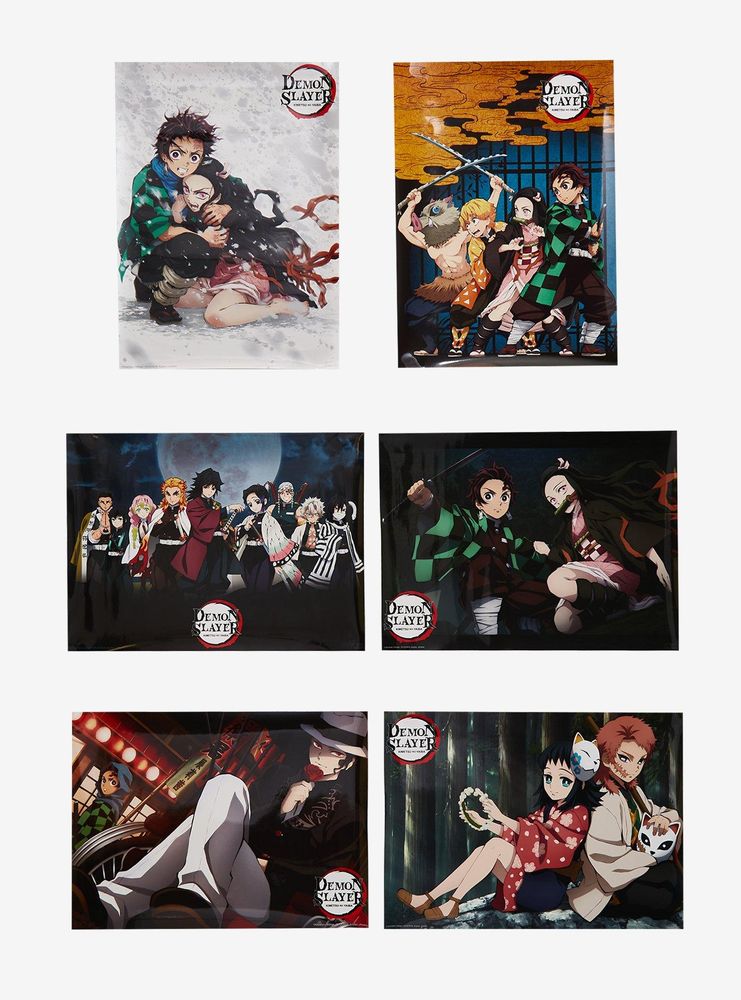 Hot Topic Demon Slayer: Kimetsu No Yaiba Mystery Poster Set | Mall of ...